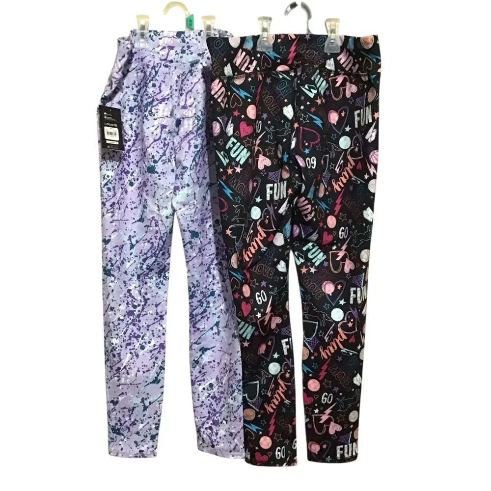 Athletic Works DriWorks Moisture Wicking‎ Leggings L 10-12